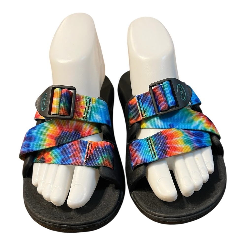Chaco Chillo Slides Tie Dye Sandals Size 5 - Picture 4 of 9